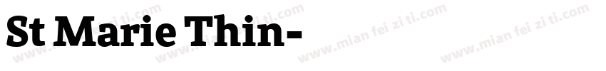 St Marie Thin字体转换